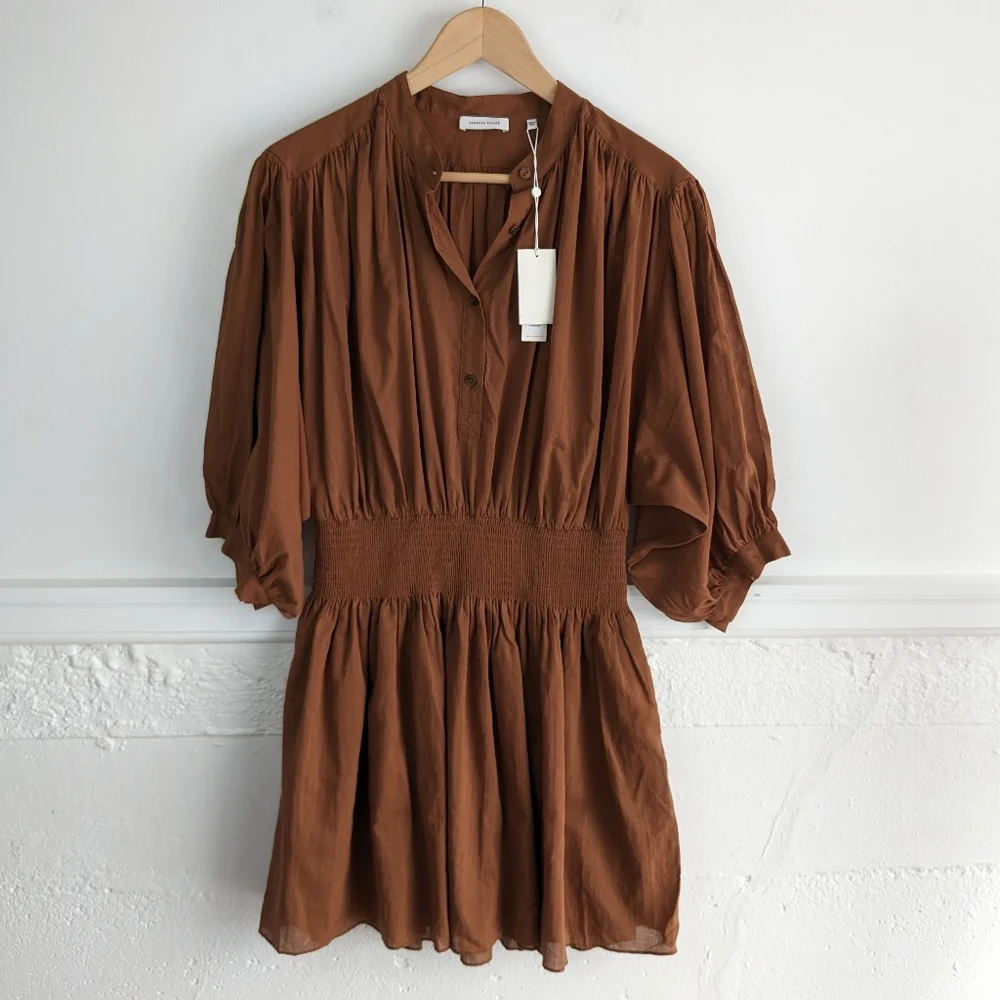 Rebecca Taylor • Voile Mini Shirt Dress - Picture 3 of 12